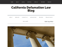 Tablet Screenshot of defamationlawblog.com